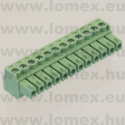 TLPS100V-12P (TLM) RoHS SORKAPOCS 12P RM3.81 DUGASZOLHATÓ CSAVAROS - 43-31-91