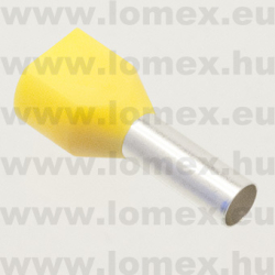 TE6014-YELLOW (KST) RoHS ÉRVÉGHÜVELY DUPLA ÉRHEZ SÁRGA - 43-33-06