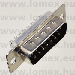 DS1033-15MBNSISS (CNF) RoHS DSUB 15P APA FORR.LENGŐ - 43-33-73
