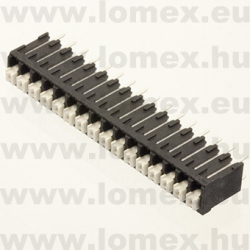TLM-004V-3.81-16P-K (TLM) RoHS SORKAPOCS 16P RM3.81 90° RUGÓS - 43-35-10