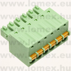 15EDGKD-3.81-06P-14 (DEG) RoHS SORKAPOCS 6P RM3.81 DUGASZOLHATÓ RUGÓS - 43-35-48