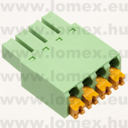 15EDGKN-3.81-04P-14 (DEG) RoHS SORKAPOCS 4P RM3.81 DUGASZOLHATÓ RUGÓS - 43-35-79
