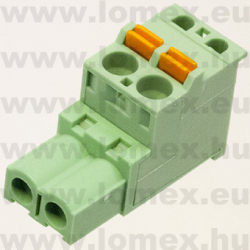 2EDGKDB-5.08-02P-14 (DEG) RoHS SORKAPOCS 2P RM5.08 DUGASZOLHATÓ RUGÓS - 43-35-86