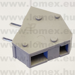 DG245-5.08-01P-11 (DEG) RoHS SORKAPOCS 1P RM5.08 45° RUGÓS - 43-36-26
