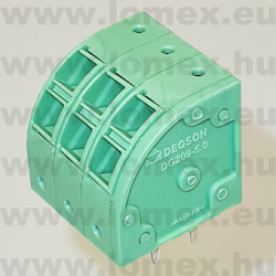 DG209-5.0-03P-14 (DEG) RoHS SORKAPOCS 3P RM5.00 45° RUGÓS - 43-36-29