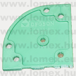 DG209-5.0-01P-14-COVER (DEG) RoHS SORKAPOCS 1P RM5.00 45° ZÁRÓFEDÉL - 43-36-31