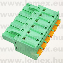 2EDGKDF-5.0-06P-14 (DEG) RoHS SORKAPOCS 6P RM5.00 DUGASZOLHATÓ RUGÓS - 43-36-84