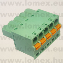2EDGKD-5.0-05P-14 (DEG) RoHS SORKAPOCS 5P RM5.00 DUGASZOLHATÓ RUGÓS - 43-37-46