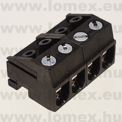 DG332K-5.0-04P-13 (DEG) RoHS SORKAPOCS 4P RM5.00 DUGASZOLHATÓ CSAVAROS - 43-38-05
