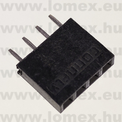 DS1023-1x4S21 (CNF) RoHS 2.54mm HÜVELY 4P h=8.5mm - 43-38-84