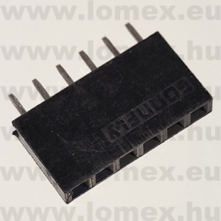 DS1023-1x6S21 (CNF) RoHS 2.54mm HÜVELY 6P h=8.5mm - 43-39-20