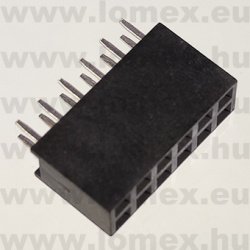 DS1023-2x6S21 (CNF) RoHS 2.54mm HÜVELY 6x2P h=8.5mm - 43-39-51
