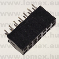 DS1023-2x7S21 (CNF) RoHS 2.54mm HÜVELY 7x2P h=8.5mm - 43-39-53
