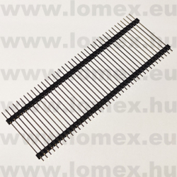 DS1029-01-1x40P8BVA54-3A (CNF) RoHS 2.54mm TÜSKESOR 40P DUAL TÖRD. - 43-40-09