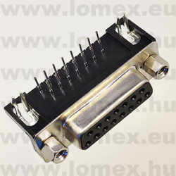DS1037-15FNAKT74-0CC (CNF) RoHS DSUB 15P ANYA 90° NYÁKBA - 43-40-21