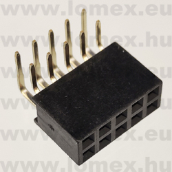 DS1024-2x5R2 (CNF) RoHS 2.54mm HÜVELY 5x2P 90° h=8.5mm - 43-40-31