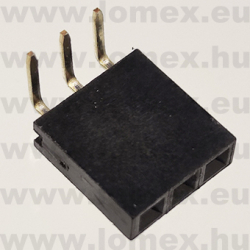 DS1024-1x3R2 (CNF) RoHS 2.54mm HÜVELY 3P 90° h=8.5mm - 43-40-52