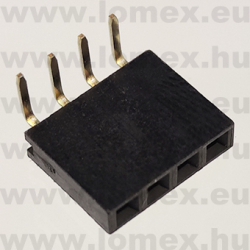 DS1024-1x4R2 (CNF) RoHS 2.54mm HÜVELY 4P 90° h=8.5mm - 43-40-53