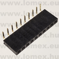 DS1024-1x10R2 (CNF) RoHS 2.54mm HÜVELY 10P 90° h=8.5mm - 43-40-58