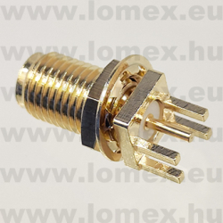 SMA-S10  SMA ANYA CSAV, PCB SMD, ANYA+ALÁTÉT - 43-41-21