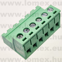 2EDGKR-5.08-06P-14 (DEG) RoHS SORKAPOCS 6P RM5.08 CSAPSORLÉC LENGŐ CSAVAROS - 43-41-49