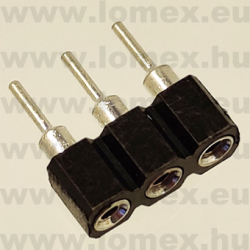 DS1002-01-1x3V13-JK (CNF) RoHS HÜVELY 3P PRECI 2.54mm H=3.0mm TÖRD. - 43-41-93