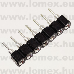DS1002-01-1x7V13-JK (CNF) RoHS HÜVELY 7P PRECI 2.54mm H=3.0mm TÖRD. - 43-41-98