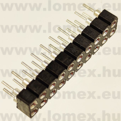 DS1002-01-2x10V13-JK (CNF) RoHS HÜVELY 10x2P PRECI 2.54x2.54mm H=3.0mm TÖRD. - 43-42-01