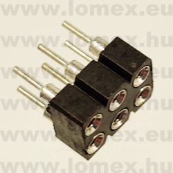 DS1002-01-2x3V13-JK (CNF) RoHS HÜVELY 3x2P PRECI 2.54x2.54mm H=3.0mm TÖRD. - 43-42-03