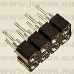 DS1002-01-2x4V13-JK (CNF) RoHS HÜVELY 4x2P PRECI 2.54x2.54mm H=3.0mm TÖRD. - 43-42-05