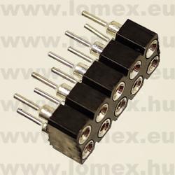 DS1002-01-2x5V13-JK (CNF) RoHS HÜVELY 5x2P PRECI 2.54x2.54mm H=3.0mm TÖRD. - 43-42-06