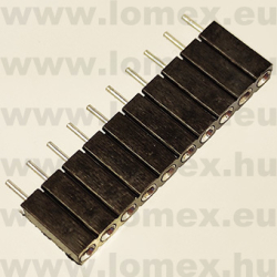 DS1002-03-1x10131 (CNF) RoHS HÜVELY 10P PRECI 2.54mm H=7.0mm TÖRD. - 43-42-11
