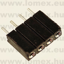 DS1002-03-1x4131 (CNF) RoHS HÜVELY 4P PRECI 2.54mm H=7.0mm TÖRD. - 43-42-15
