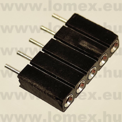 DS1002-03-1x5131 (CNF) RoHS HÜVELY 5P PRECI 2.54mm H=7.0mm TÖRD. - 43-42-16