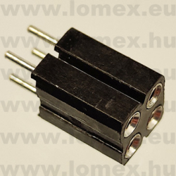 DS1002-03-2x2131 (CNF) RoHS HÜVELY 2x2P PRECI 2.54x2.54mm H=7.0mm TÖRD. - 43-42-22