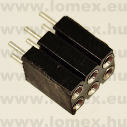 DS1002-03-2x3131 (CNF) RoHS HÜVELY 3x2P PRECI 2.54x2.54mm H=7.0mm TÖRD. - 43-42-23