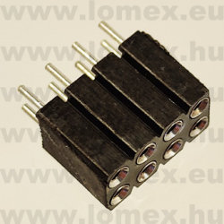 DS1002-03-2x4131 (CNF) RoHS HÜVELY 4x2P PRECI 2.54x2.54mm H=7.0mm TÖRD. - 43-42-25