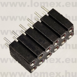 DS1002-03-2x6131 (CNF) RoHS HÜVELY 6x2P PRECI 2.54x2.54mm H=7.0mm TÖRD. - 43-42-27