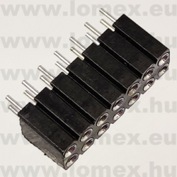 DS1002-03-2x7131 (CNF) RoHS HÜVELY 7x2P PRECI 2.54x2.54mm H=7.0mm TÖRD. - 43-42-28