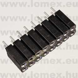 DS1002-03-2x8131 (CNF) RoHS HÜVELY 8x2P PRECI 2.54x2.54mm H=7.0mm TÖRD. - 43-42-29