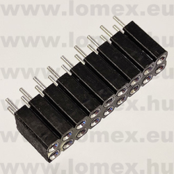 DS1002-03-2x9131 (CNF) RoHS HÜVELY 9x2P PRECI 2.54x2.54mm H=7.0mm TÖRD. - 43-42-30