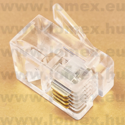 DS1122-03-P40T (CNF) RoHS TELEFON 6/4 APA MODULAR PLUG RJ-11/RJ11 - 43-42-63