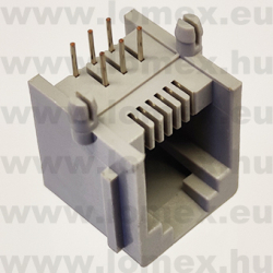 DS1133-S60APS (CNF) RoHS TELEFON 6/6 ANYA 90° NYÁK MINI RJ-12/RJ12 - 43-42-72