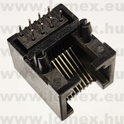 DS1134-05-S80BX (CNF) RoHS TELEFON 8/8 ANYA 90° NYÁK LOW PR FEKETE RJ-45/RJ45 - 43-42-74