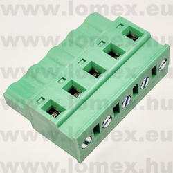 2EDGKB-7.62-05P-14 (DEG) RoHS SORKAPOCS 5P RM7.62 DUGASZOLHATÓ CSAVAROS - 43-43-61