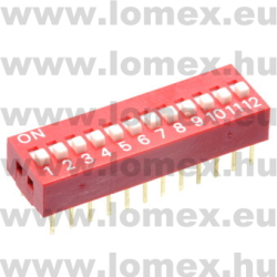 SDIP-12 (T-T) RoHS DIP SWITCH 12 - 45-00-86