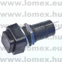 PBS-12ABLACK (FEM)  PUSH B. D=12 2P SPST - 45-02-74
