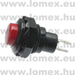 R13-502A-05 RED (SCI) RoHS PUSH B. D=12 2P SPST - 45-03-86
