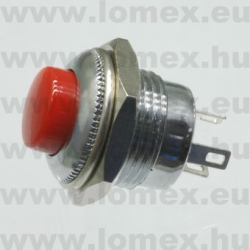 R13-502MC-05 RED (SCI) RoHS PUSH B. D=12 3P SPDT - 45-04-65