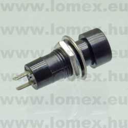 PBS-16BBLACK (FEM)  PUSH B. D=12 2P SPST - 45-04-75